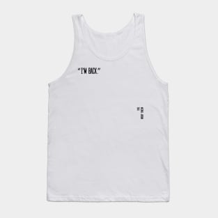 Michael Jordan I'm back quote Tank Top